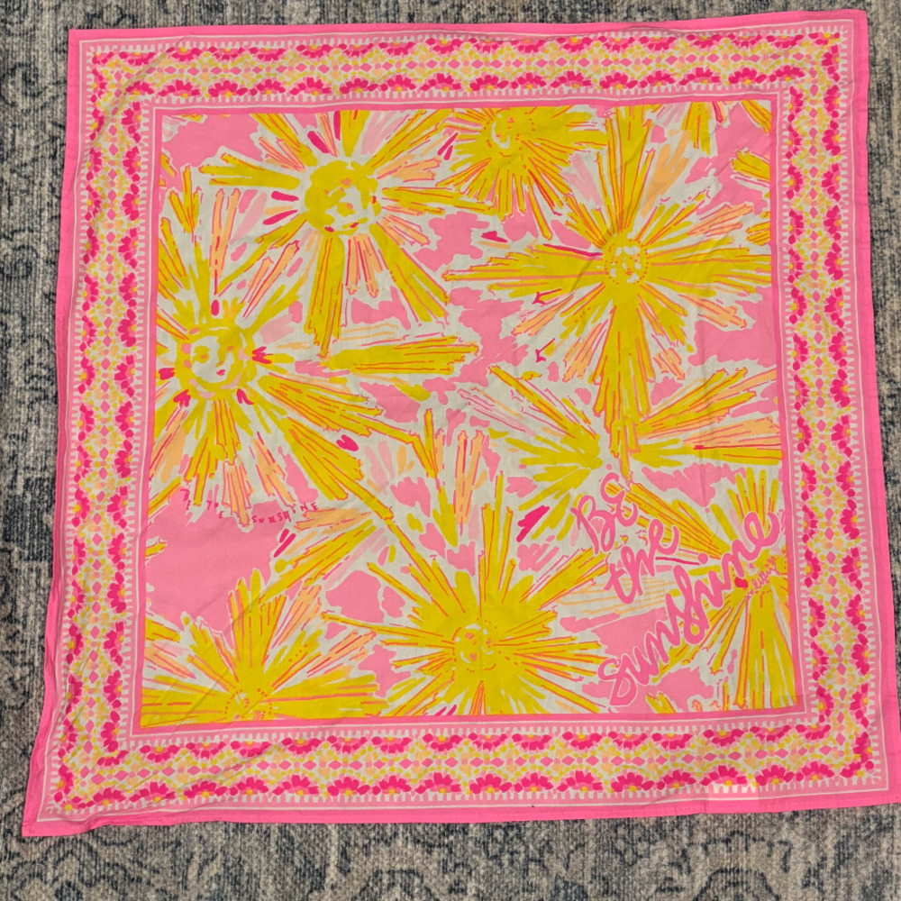 Lilly Pulitzer Be The Sunshine Bandana Scarf